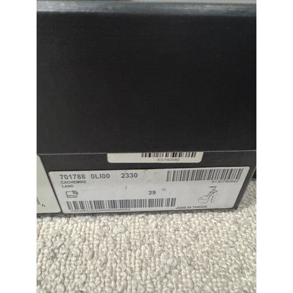 SAINT LAURENT JODIE PLATFORM SANDALS IN SUEDE LAND BNIB 39 - Picture 11 of 11